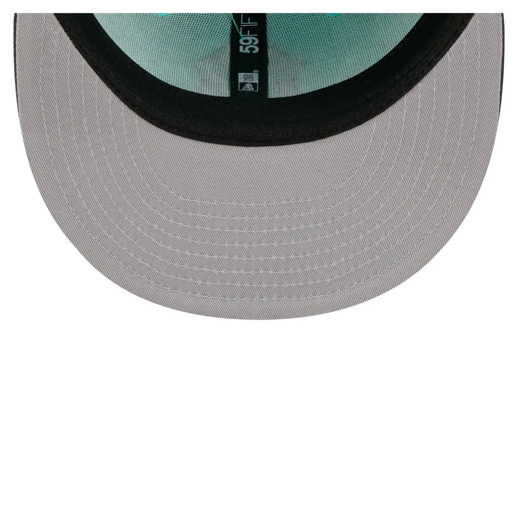 New York Yankees New Era Two-Tone Color Pack 59FIFTY Fitted Hat - Turquoise/Charcoal Techwosell