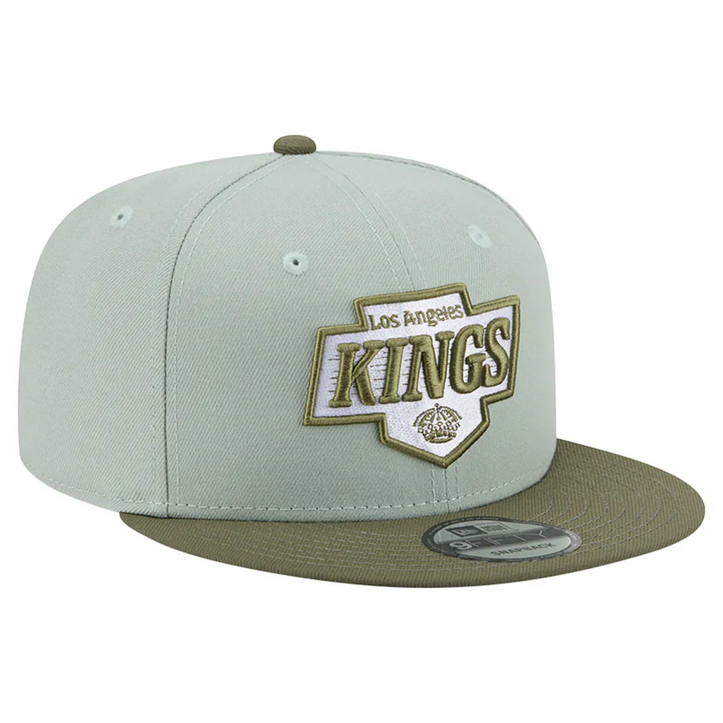 Los Angeles Kings New Era Color Pack 9FIFTY Snapback Hat - Sage Green/Olive