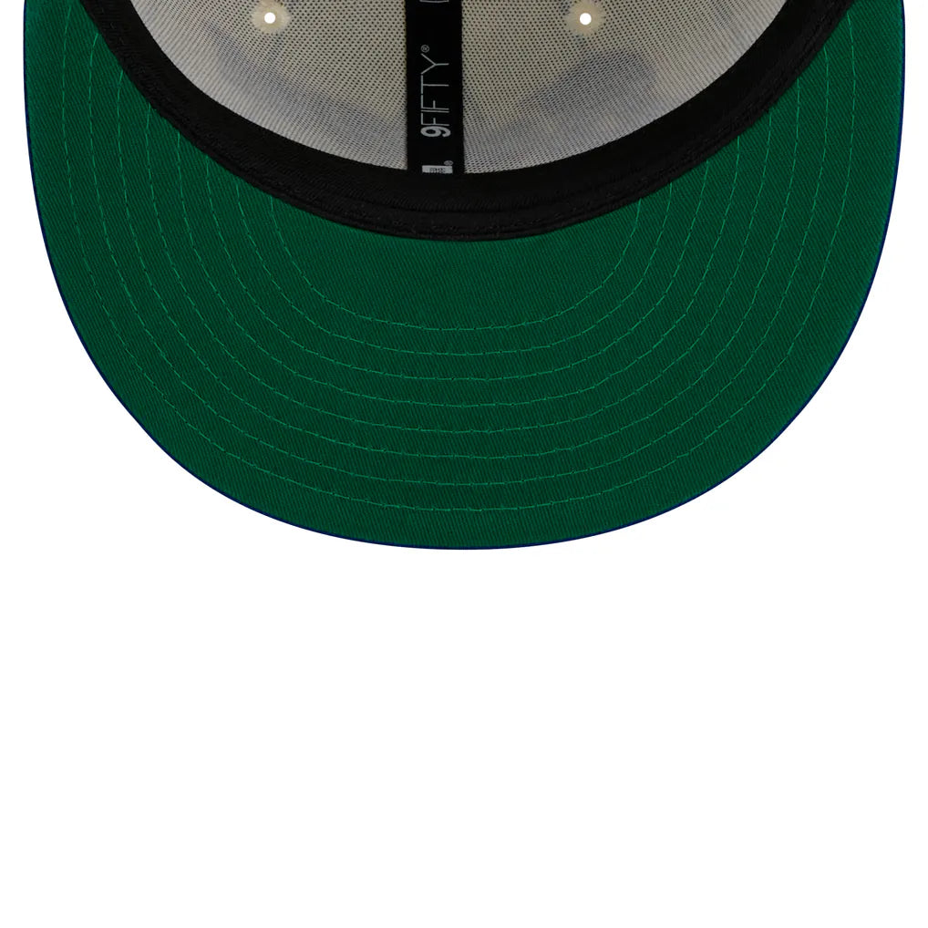 Atlanta Braves New Era Jersey Pinstripe 9FIFTY Snapback Hat - White