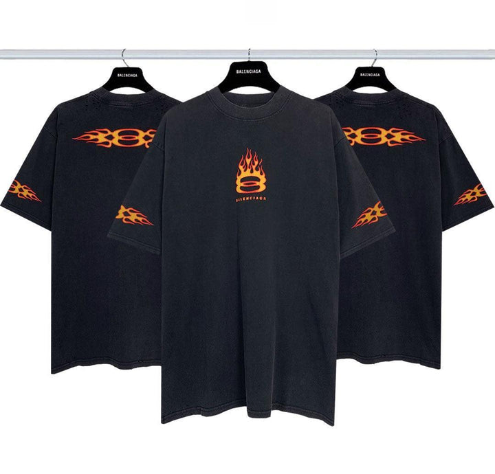 Balenciaga Burning Unity T-Shirt Oversized in black vintage jersey