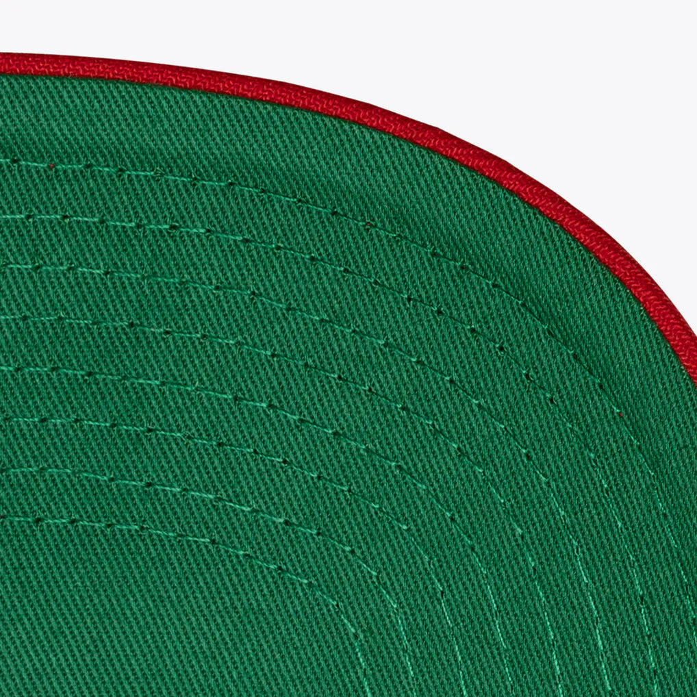 Boston Red Sox Mitchell & Ness Fenway Park 100th Anniversary Patch Secondary Pro Snapback Hat - Red Techwosell