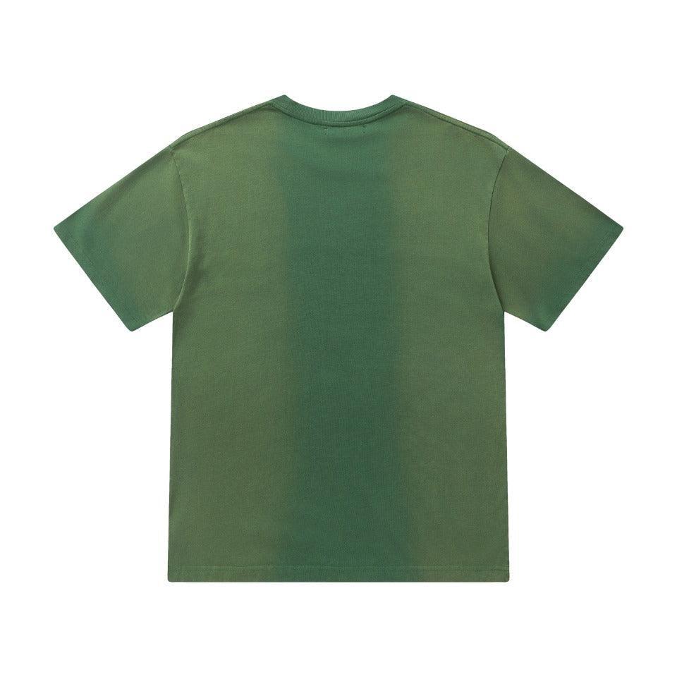 Amiri Faded Green T-Shirt Without Collar