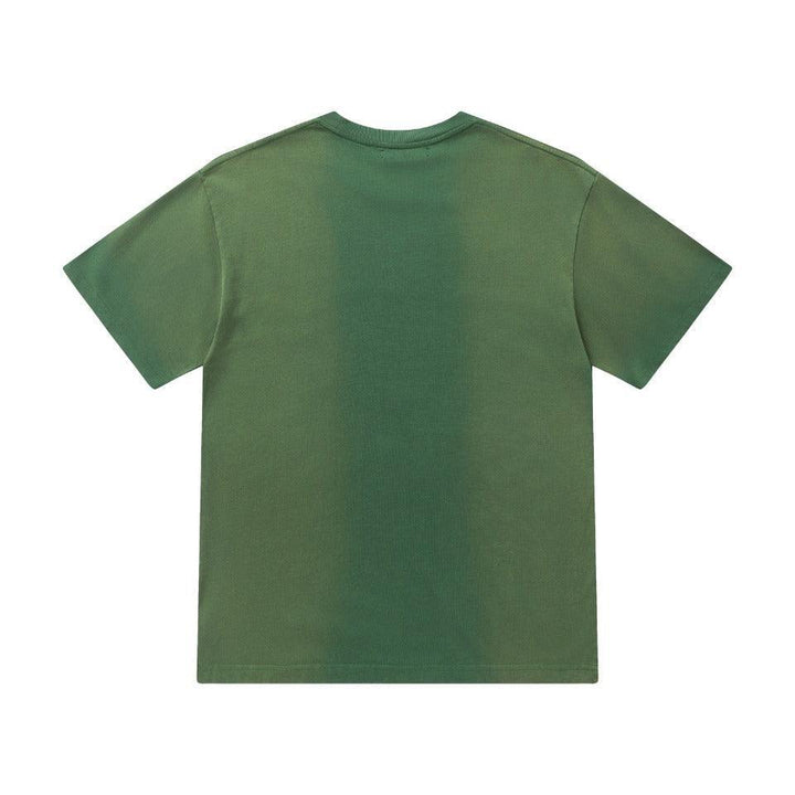Amiri Faded Green T-Shirt Without Collar