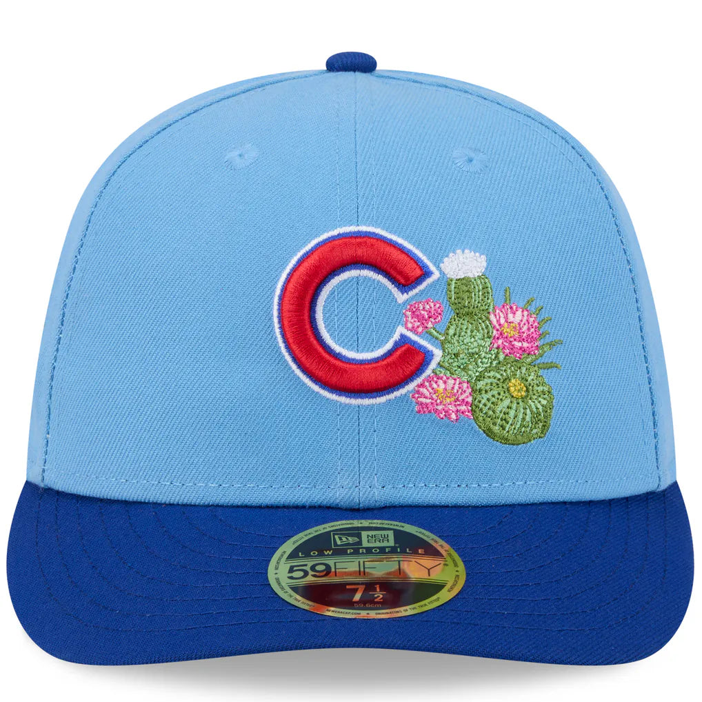 Chicago Cubs New Era 2026 Spring Training Low Profile 59FIFTY Fitted Hat - Light Blue/Royal Techwosell