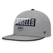 Los Angeles Kings Fanatics Fundamentals Duo Split Logo Snapback Hat - Gray Techwosell