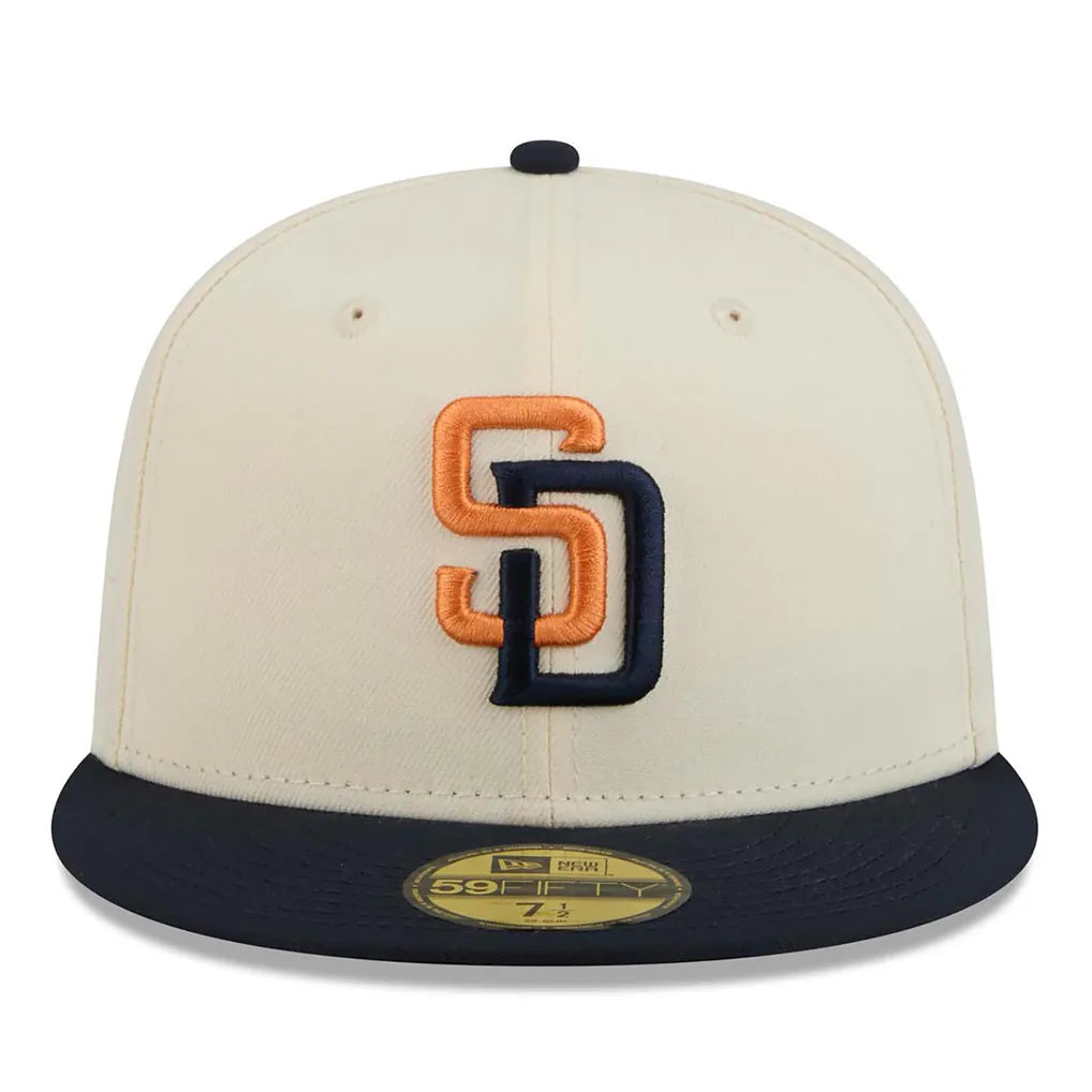 San Diego Padres New Era 2026 City Connect 59FIFTY Fitted Hat - Cream/Obsidian Techwosell