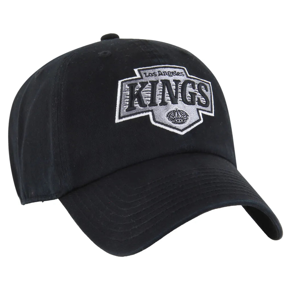 Los Angeles Kings '47 Core Logo Clean Up Adjustable Hat - Black Techwosell