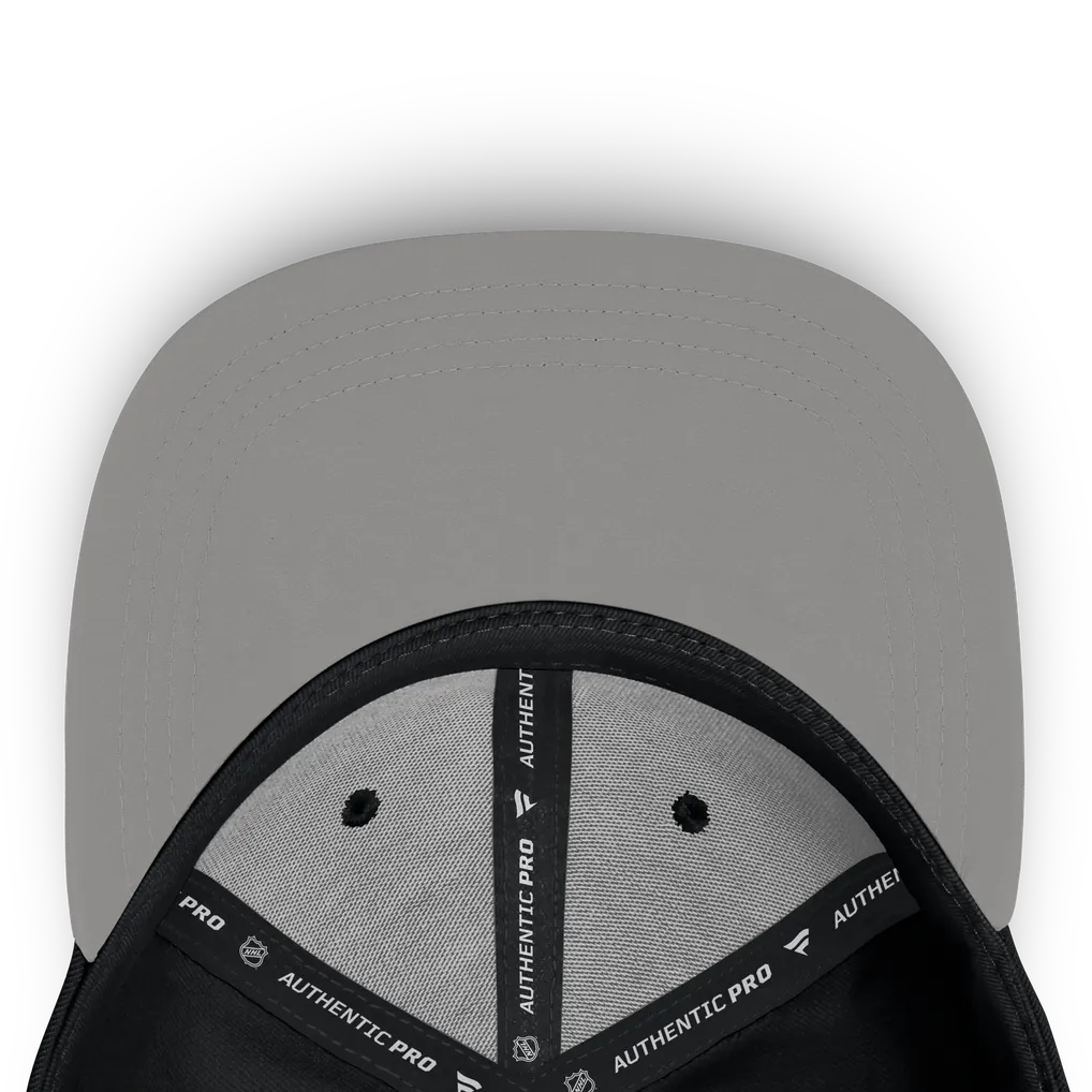 Los Angeles Kings Fanatics Authentic Pro Rink Debossed Stretch Fit Hat - Black Techwosell