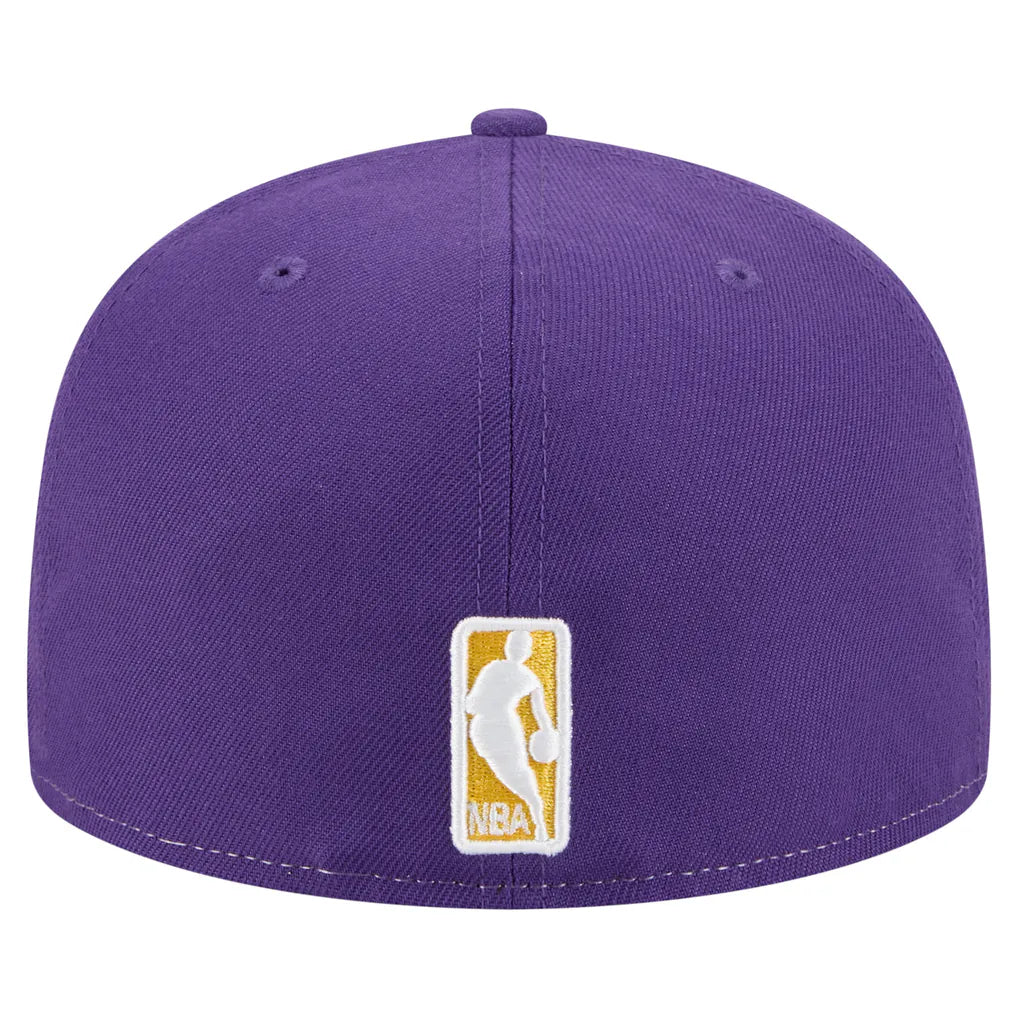 Los Angeles Lakers New Era Repeat 59Fifty Fitted Hat - White/Purple