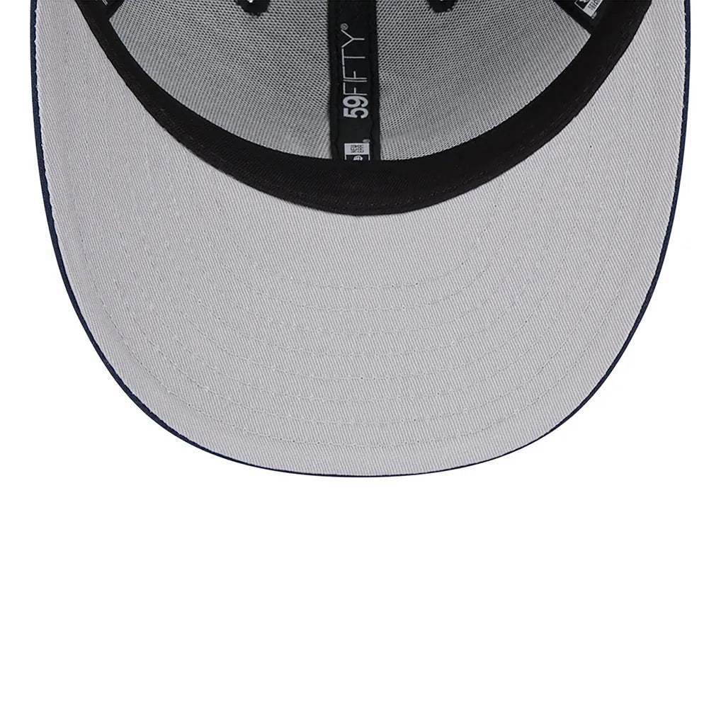 Atlanta Braves New Era Oceanside Low Profile 59FIFTY Fitted Hat - Navy Techwosell