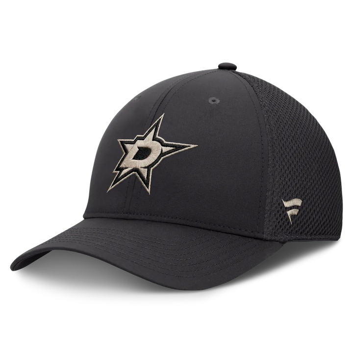 Dallas Stars Fanatics Road Meshback Stretch Hat - Charcoal