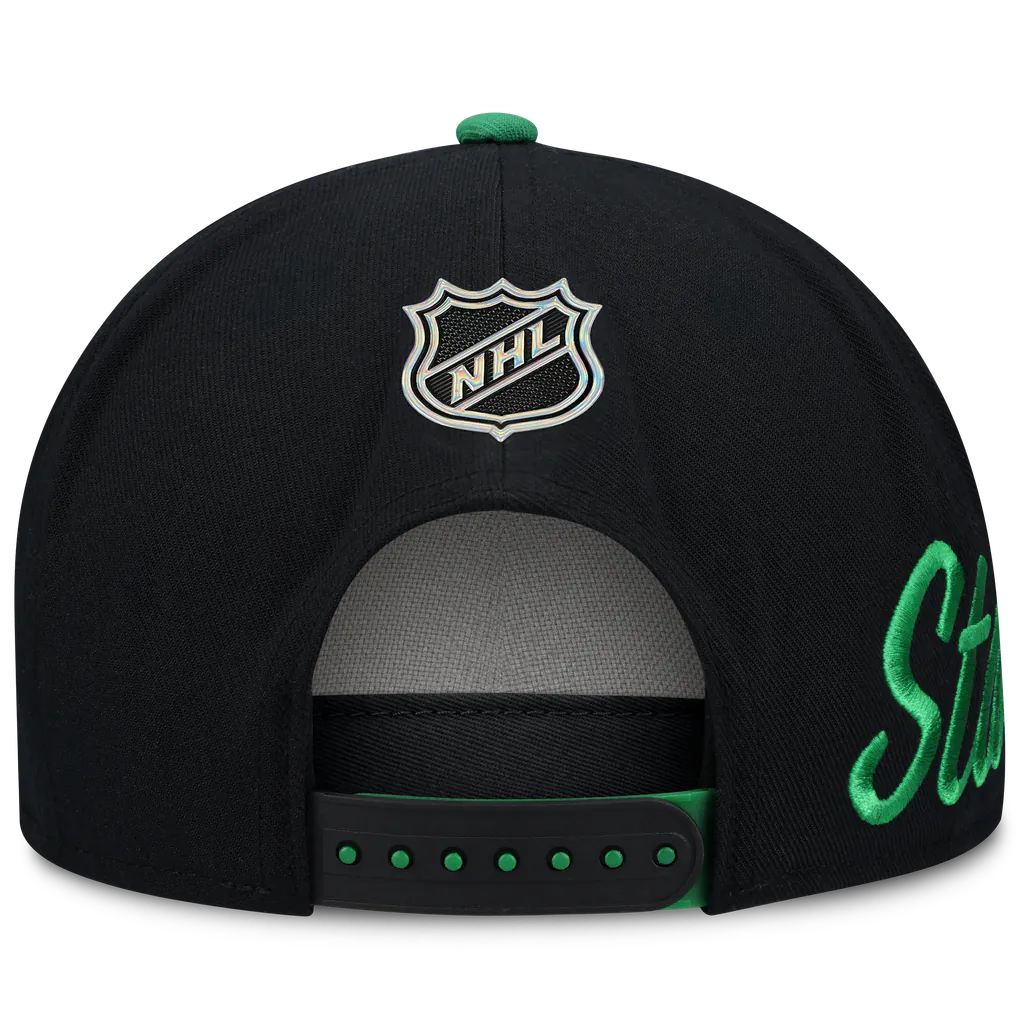 Dallas Stars Fanatics Snapback Hat - Green/Black