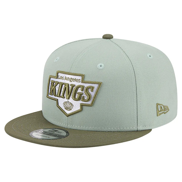 Los Angeles Kings New Era Color Pack 9FIFTY Snapback Hat - Sage Green/Olive