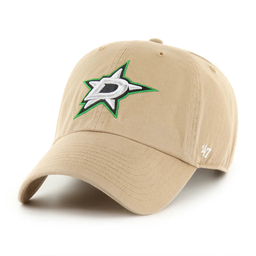 Dallas Stars '47 Logo Clean Up Adjustable Hat - Khaki