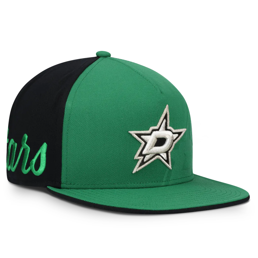 Dallas Stars Fanatics Snapback Hat - Green/Black Techwosell