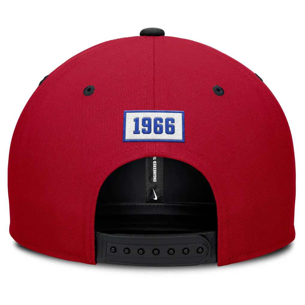 Atlanta Braves Nike Cooperstown Collection Pro Performance Snapback Hat - Red/Navy Techwosell