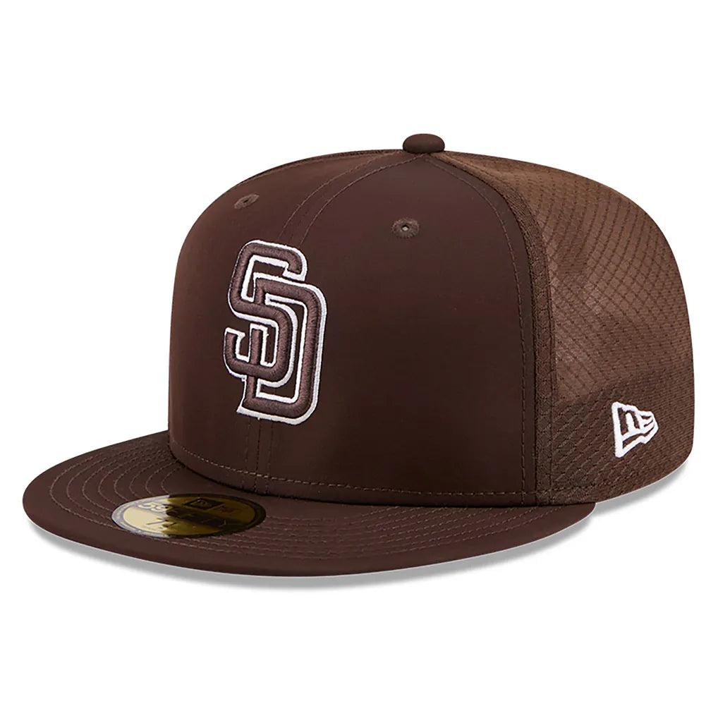San Diego Padres New Era 2026 Batting Practice 59FIFTY Fitted Hat - Brown Techwosell