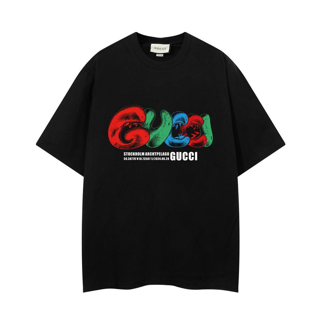 Gucci T-Shirt Without Collar 'Black' Techwosell