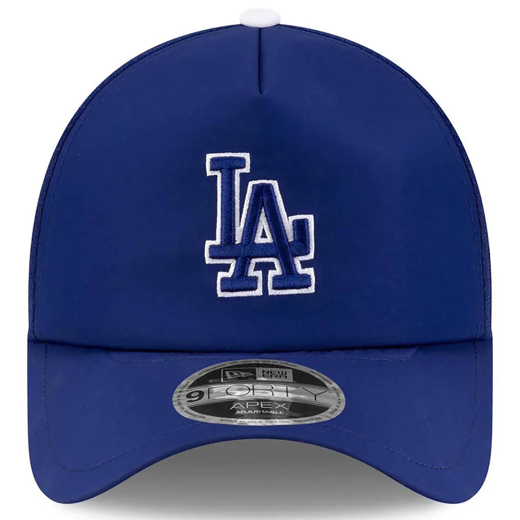 Los Angeles Dodgers New Era 2026 Batting Practice Apex 9FORTY Adjustable Trucker Hat - Royal Techwosell