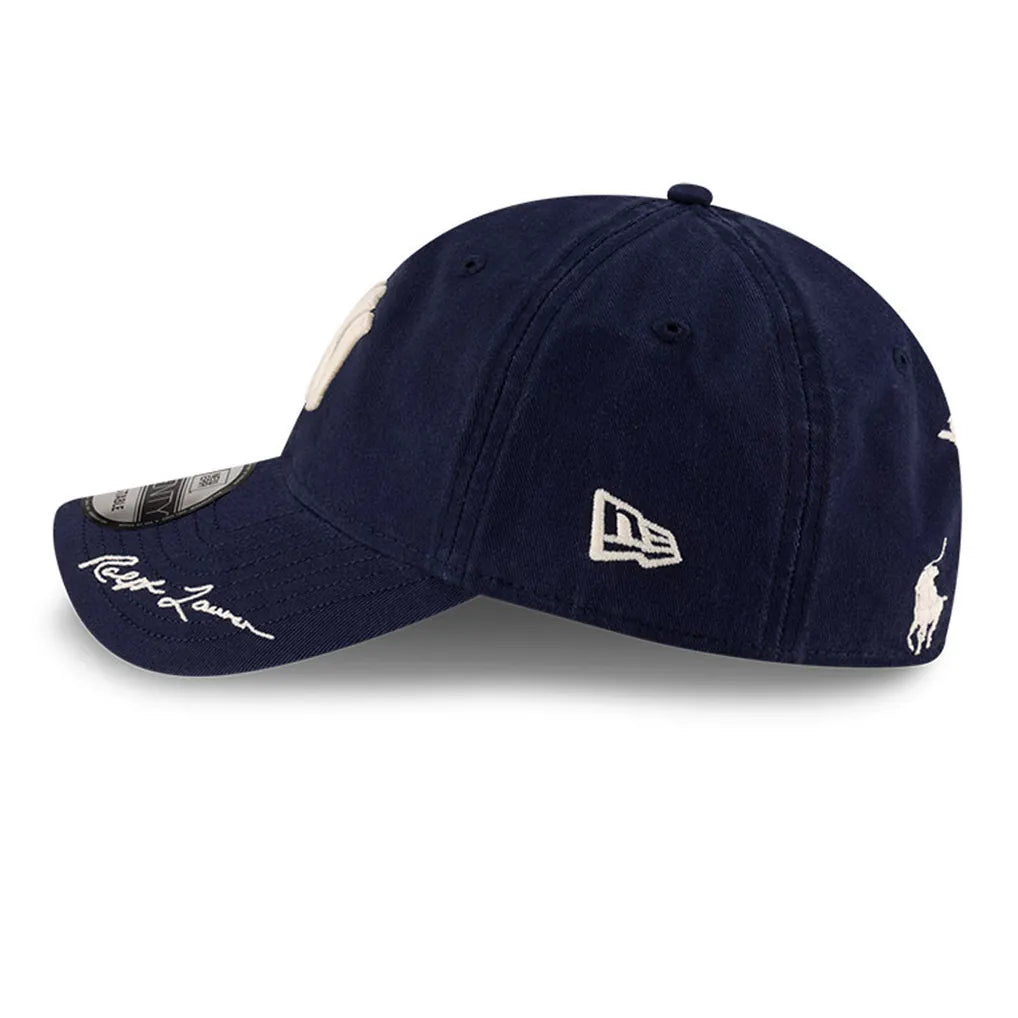 New York Yankees New Era x Ralph Lauren 9TWENTY Adjustable Hat - Navy Techwosell