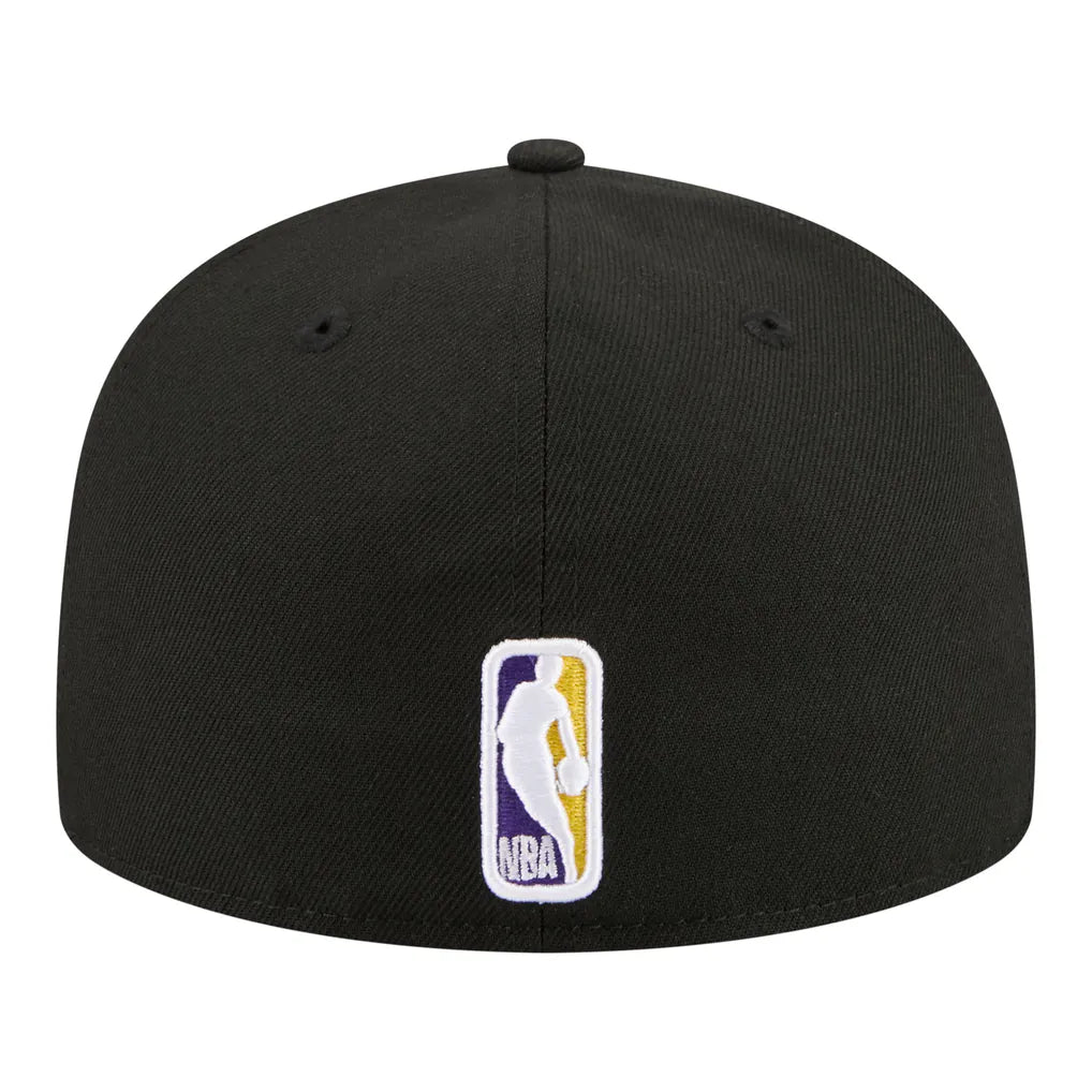 Los Angeles Lakers New Era Team Collage 59FIFTY Fitted Hat - Black Techwosell