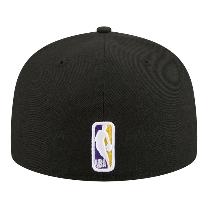 Los Angeles Lakers New Era Team Collage 59FIFTY Fitted Hat - Black