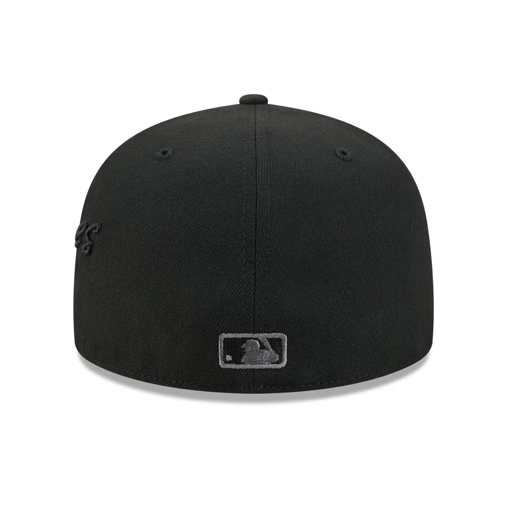 New York Yankees New Era Side Script 59FIFTY Fitted Hat - Black