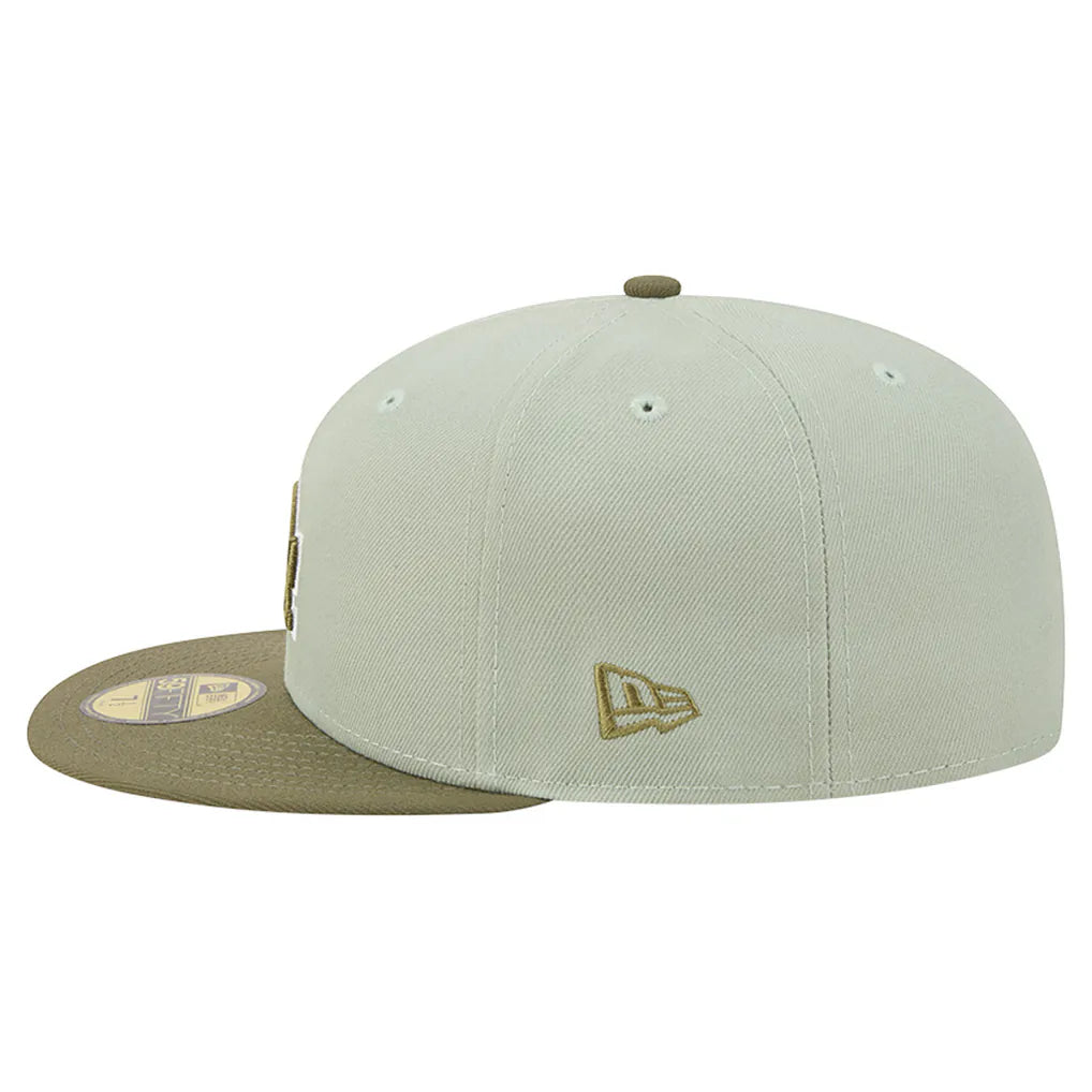 Los Angeles Dodgers New Era Color Pack 59FIFTY Fitted Hat - Green/Olive Techwosell