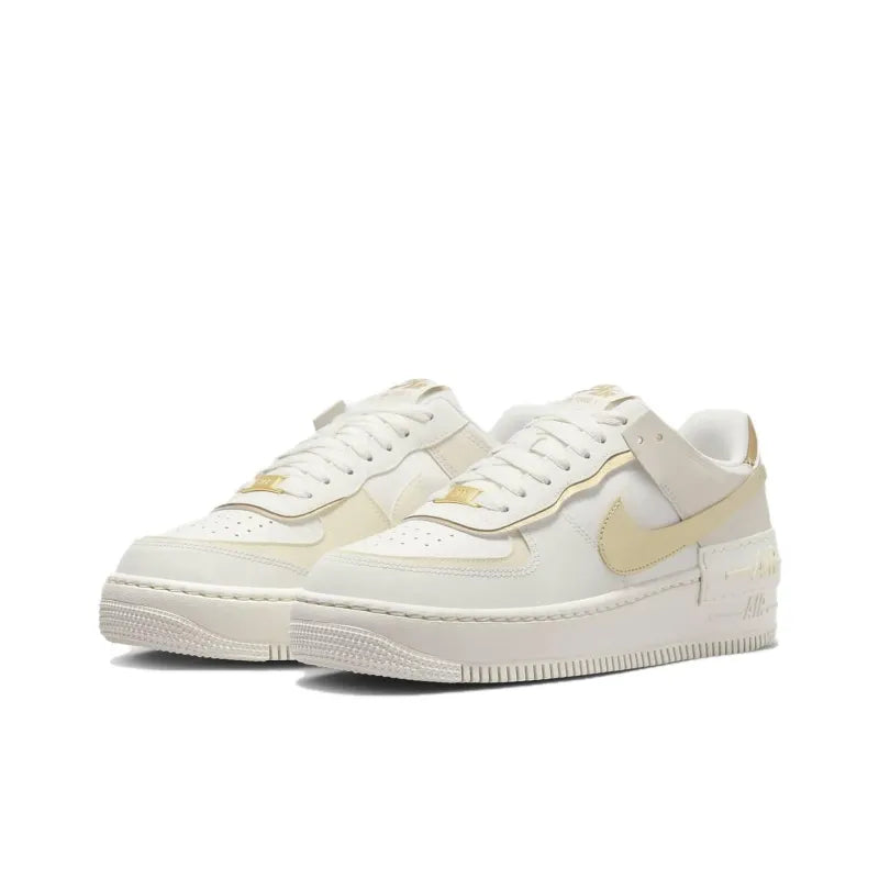 Nike Air Force 1 Shadow 'Sail Metallic Gold' Techwosell