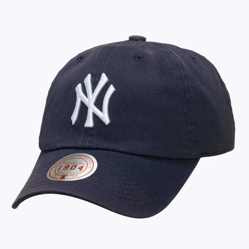 New York Yankees Mitchell & Ness Unisex 1904 Soft Wash Adjustable Hat - Navy Techwosell