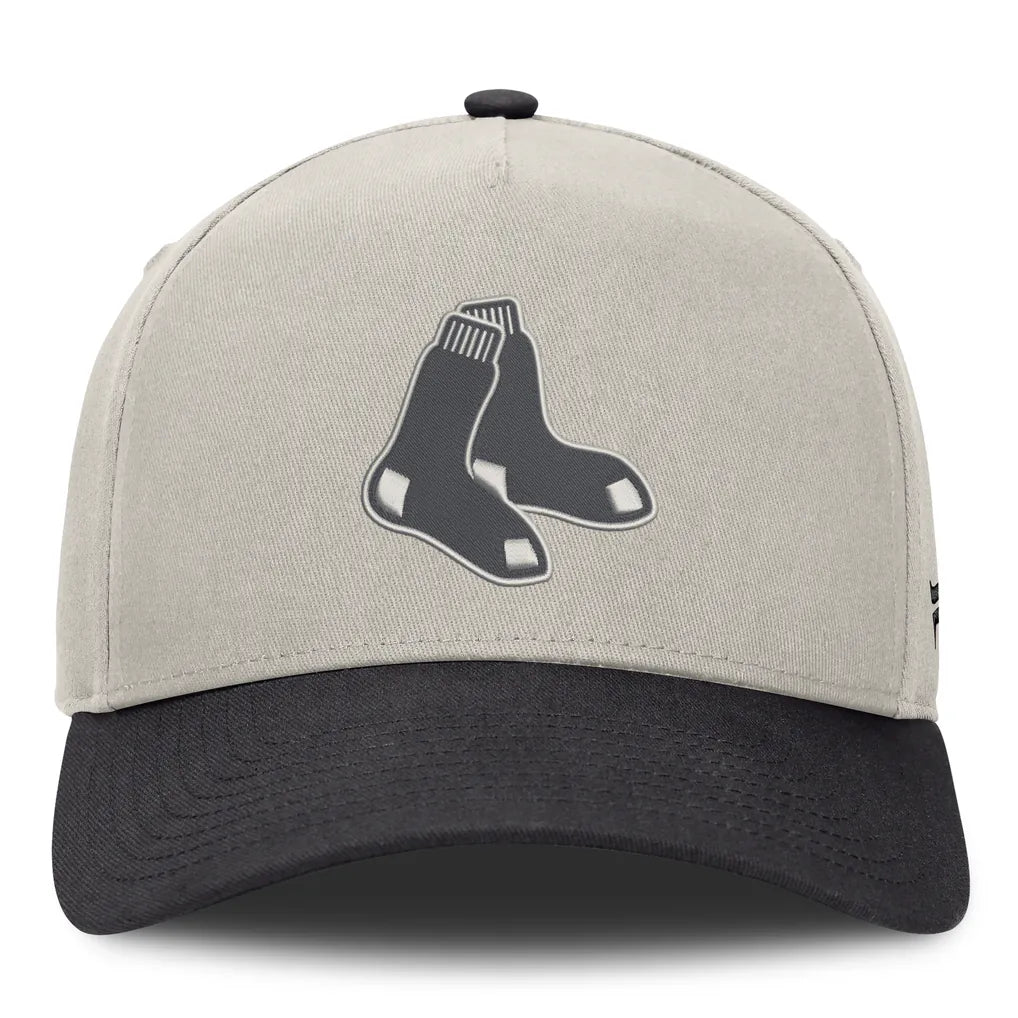 Boston Red Sox Fanatics Wonder A-Frame Adjustable Hat - Stone/Graphite