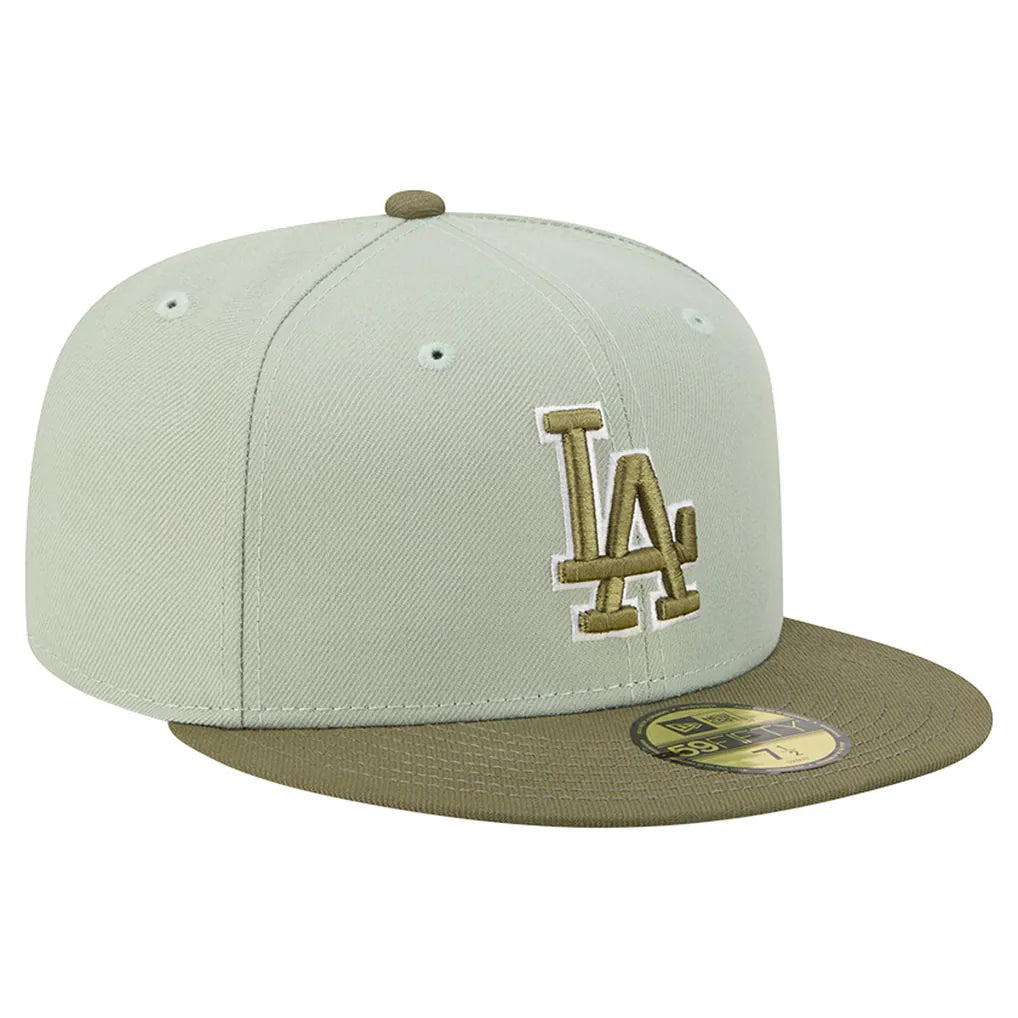 Los Angeles Dodgers New Era Color Pack 59FIFTY Fitted Hat - Green/Olive