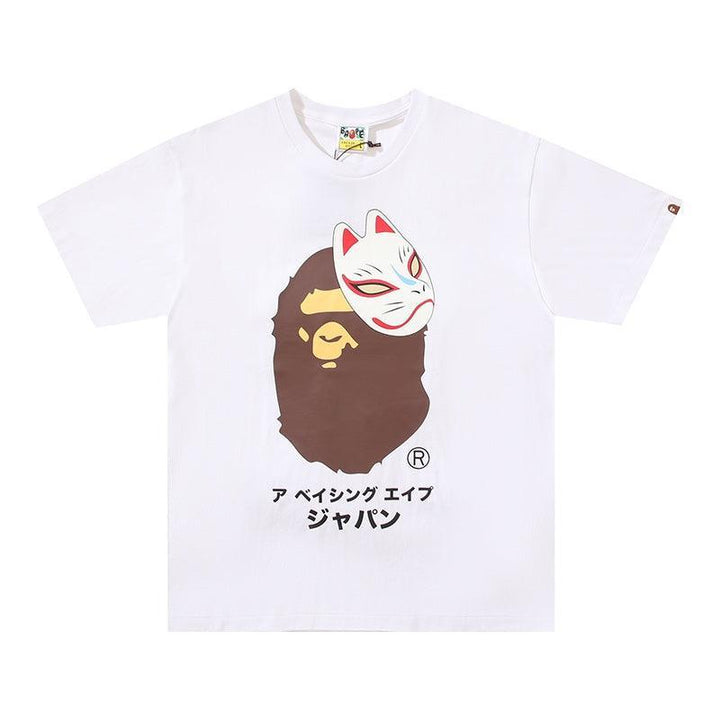 Bathing Ape White T-Shirt without Collar