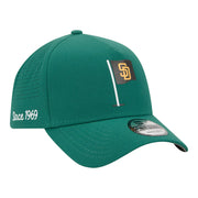 San Diego Padres New Era Pin Seeker 9FORTY A-Frame Adjustable Hat - Green Techwosell