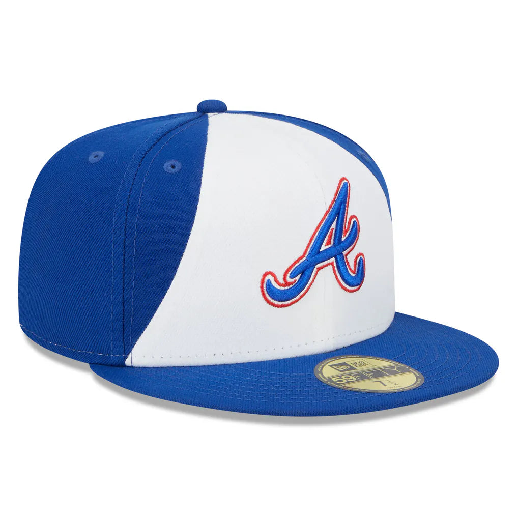 Atlanta Braves New Era 2023 City Connect 59FIFTY Fitted Hat - White/Royal Techwosell