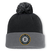 Boston Bruins Fanatics Aspyn Cuffed Knit Hat with Pom - Black Techwosell