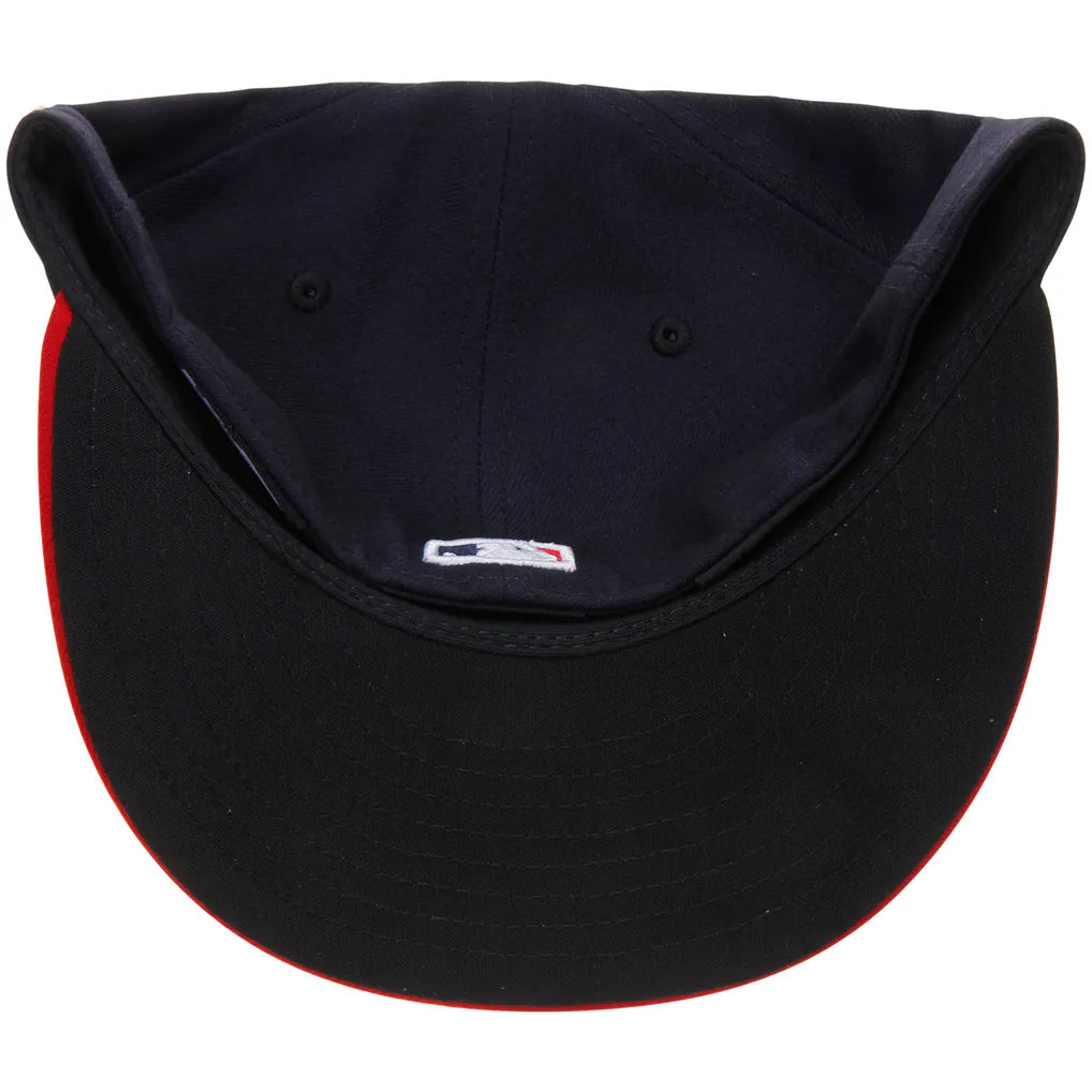 Atlanta Braves New Era Home Authentic Collection On-Field 59FIFTY Fitted Hat - Navy/Red Techwosell