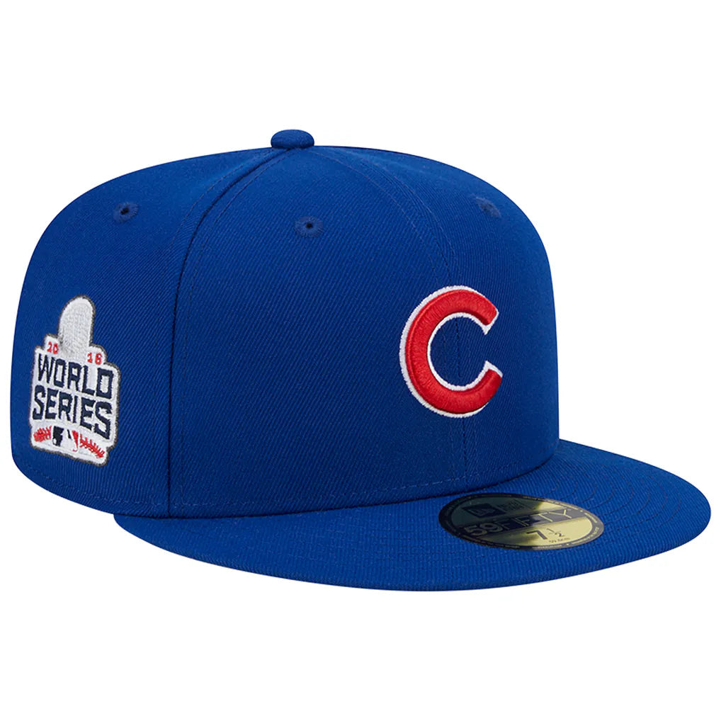 Chicago Cubs New Era 2016 World Series Team Color 59FIFTY Fitted Hat - Royal Techwosell