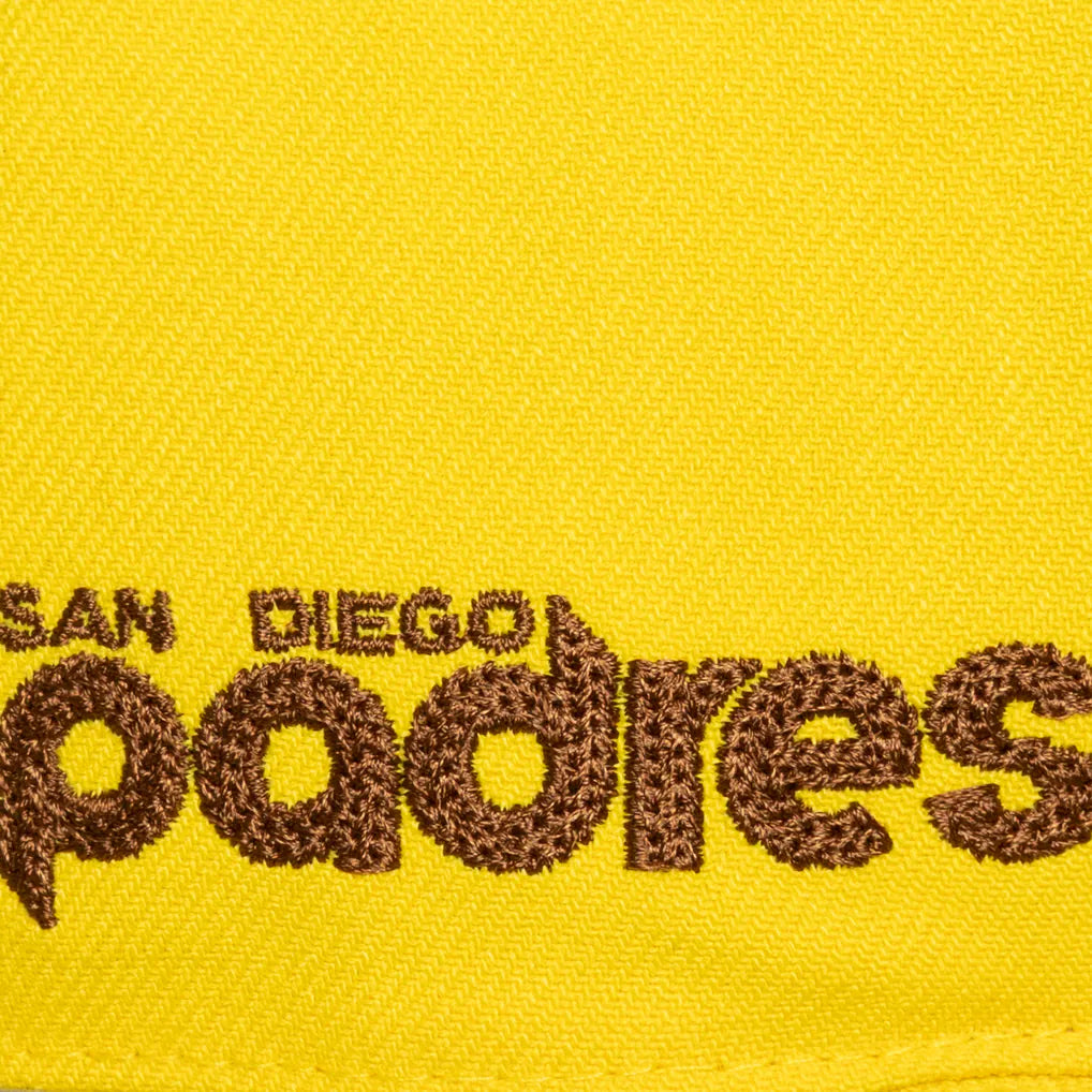 San Diego Padres Mitchell & Ness Secondary Pop Pro Snapback Hat - Gold Techwosell