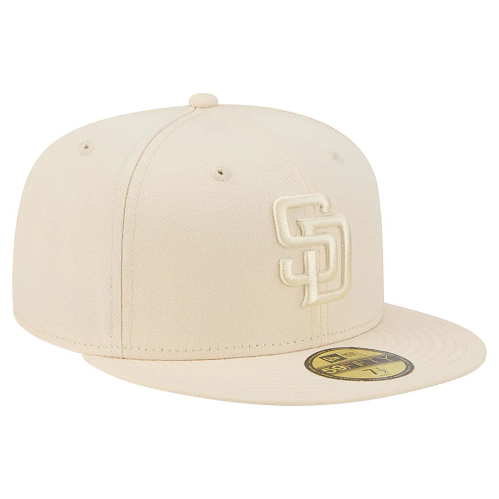 San Diego Padres New Era Color Pack 59FIFTY Fitted Hat - Cream Techwosell