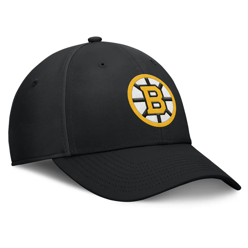 Boston Bruins Fanatics Primary Logo Flex Hat - Black