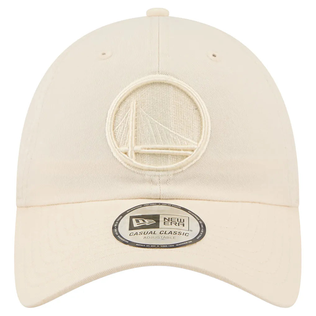 Golden State Warriors New Era Color Pack Casual Classic Adjustable Hat - Cream Techwosell