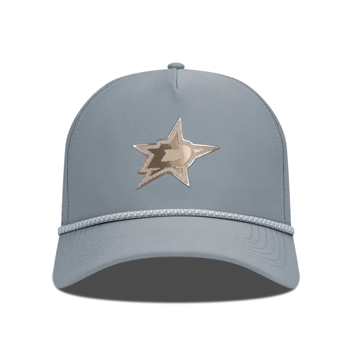 Dallas Stars Levelwear Gordon Copper Insignia Vented Adjustable Hat - Gray