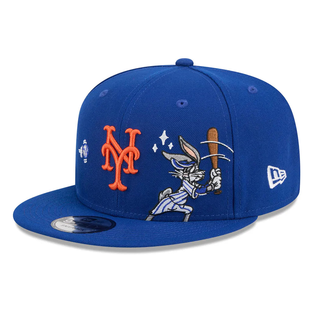 New York Mets New Era Looney Tunes Bugs Bunny 9FIFTY Snapback Hat - Royal Techwosell
