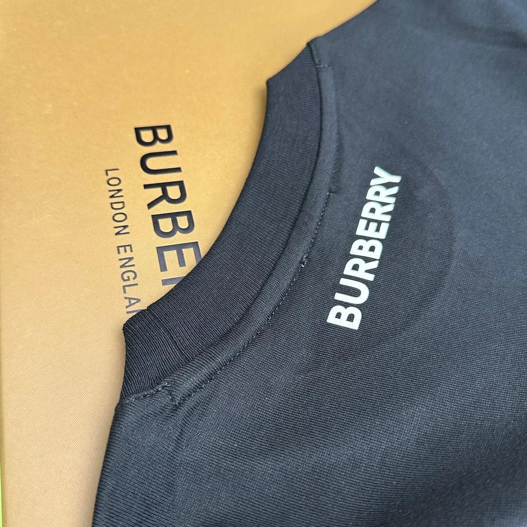 Burberry T-Shirt Without Collar 'Black & Beige'