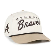 Atlanta Braves '47 Neutral Terrain Hitch Rope Adjustable Hat - Natural/Tan Techwosell