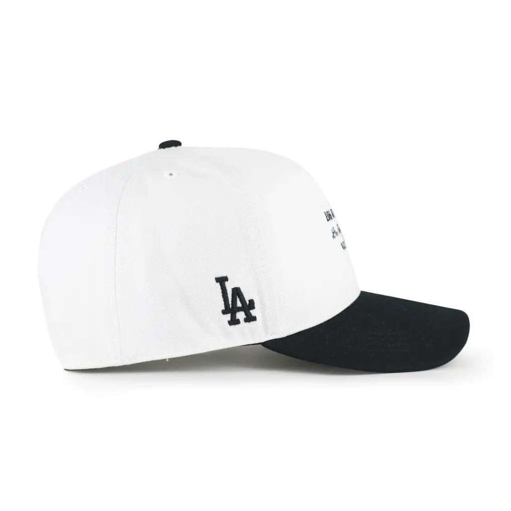 Los Angeles Dodgers '47 Contemporary Two-Tone Hitch Adjustable Hat - White/Black Techwosell