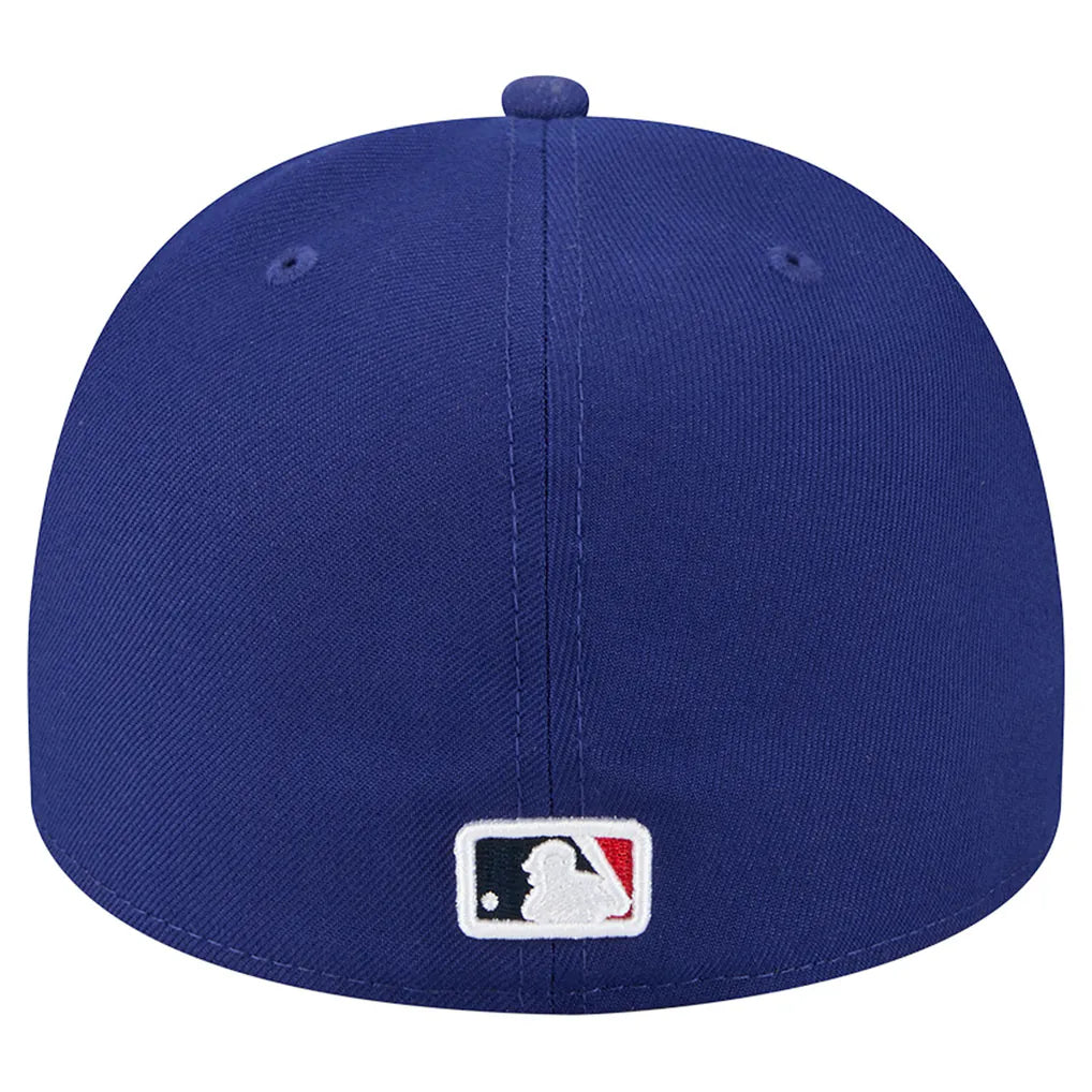 Los Angeles Dodgers New Era Cartoon A-Frame 59FIFTY Fitted Hat - Dark Blue Techwosell