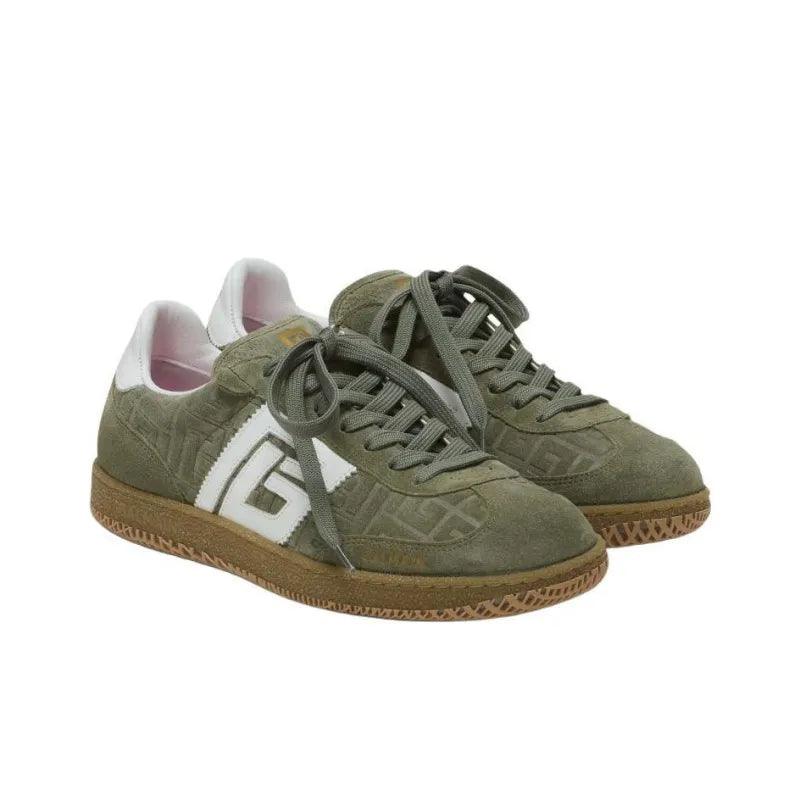 BALMAIN Swan Low-Top Skateboard Shoes 'Green'