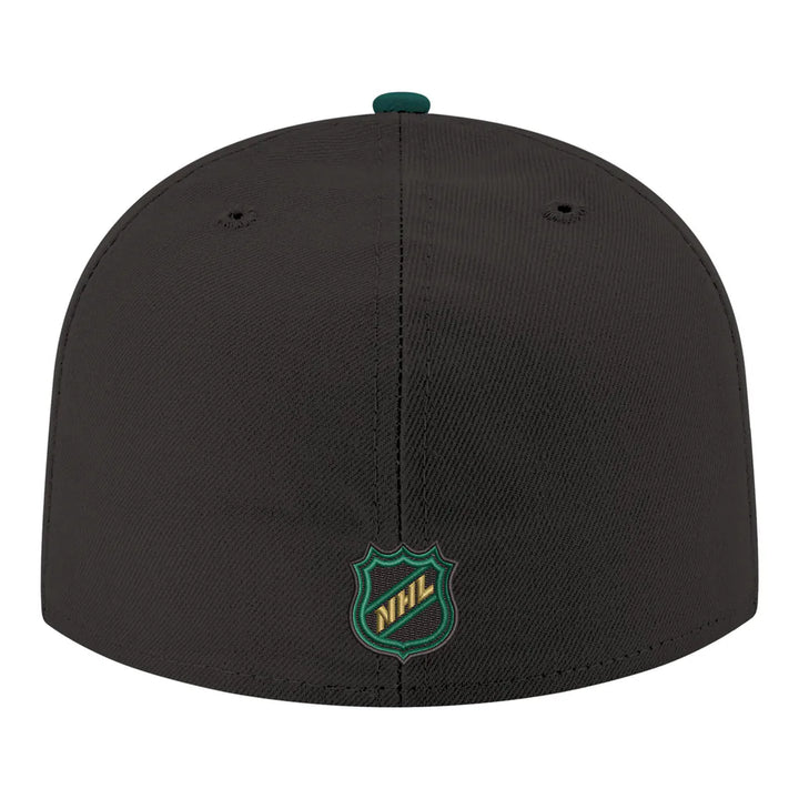 Dallas Stars New Era Core Logo Two-Tone 59FIFTY Fitted Hat - Black
